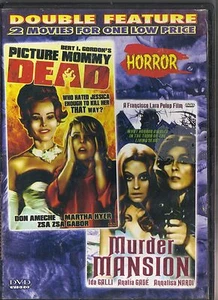 PICTURE MOMMY DEAD (1966) & MURDER MANSION (1972)~RARE G/C DVD DBL FEAT~ZSA ZSA - Picture 1 of 4