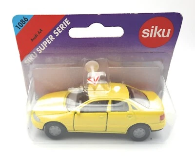 SIKU 1086 Audi A4 yellow. 1:55. metal. blister card. Germany - Image 1 of 2