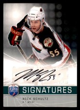 2008-09 Upper Deck Be a Player Signatures #S-NS Nick Schultz Minnesota Wild