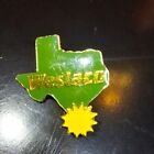 Weslaco Texas in the Shape of the State - Souvenir Lapel Pin
