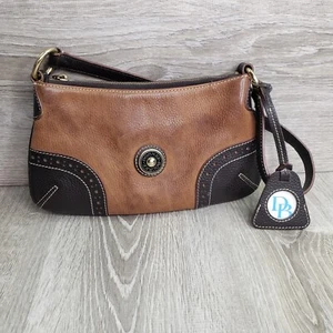 Bolso de hombro vintage Dooney & Bourke marrón gamuza de cuero - Imagen 1 de 23
