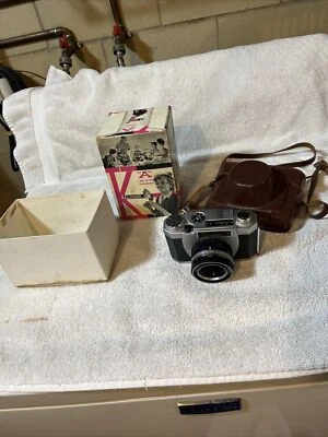 Cámara fotográfica Kalimar A con lente Terlonon estuche de cuero caja sin probar Foto 1 de 4