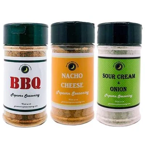 Popcorn Seasoning 3 Pack | Sour Cream & Onion | BBQ | Nacho Cheese - Picture 1 of 5