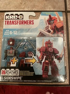 KRE-O Transformers Collection 1 SIDESWIPE Action Figure 26 Pcs Hasbro 2015 NEW - Image 1 of 2
