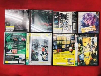 PS1 PS2 Persona 1 3 Fes 4 Shin Megami Tensei 4 Juegos Japón Juego con Tarjeta Foto 1 de 4