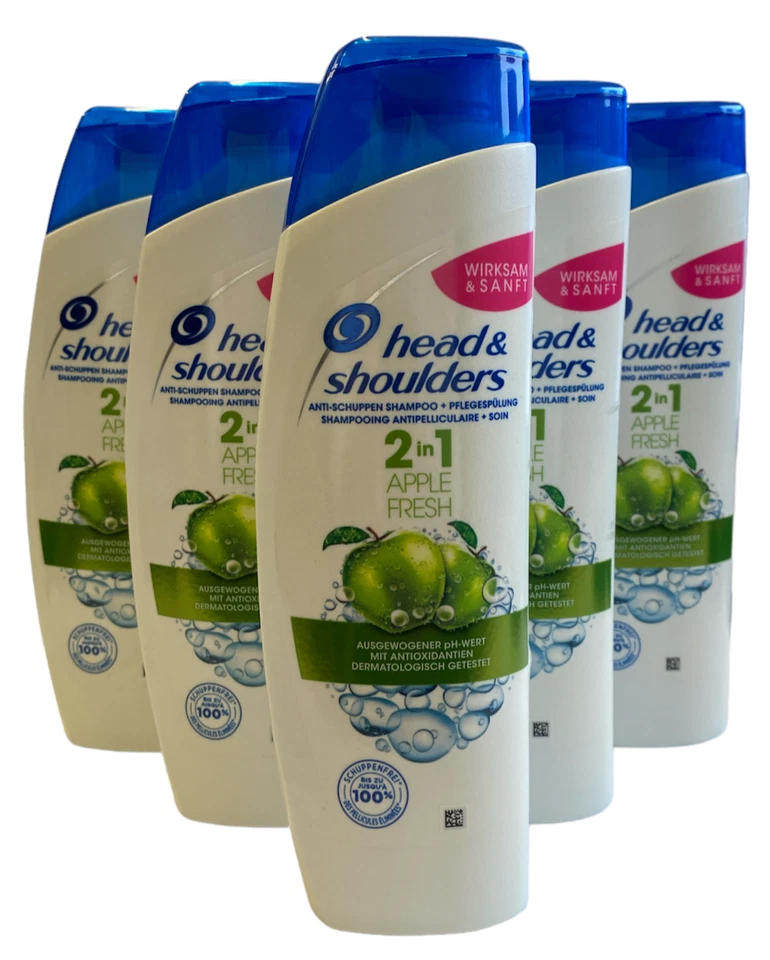 6 x Head & Shoulders Apfel Apple Fresh 2in1 Shampoo und Spülung, (6x250ml) - Bild 1 von 1