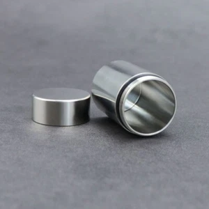 New 304 Stainless Steel Waterproof Pill Case Capsule Seal Container Storage Box - Picture 1 of 9