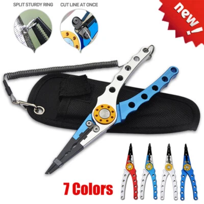 Alu Angeln Zangen Lösezange Anglerzange Angelzange Hakenlöser Raubfisch 19.8cm - Bild 1 von 4