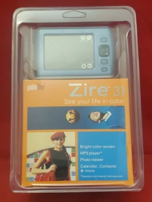 NUEVO organizador PDA de mano PalmOne Zire 31 (azul) sellado de fábrica nuevo de colección Foto 1 de 4