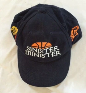Unique Golf Baseball Cap Black Sinister Minister Horse Embroidered Adjustabl EUC - Picture 1 of 4