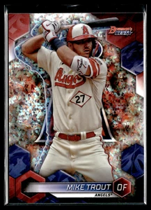 Mike Trout 2023 Bowman's Best Mini Diamond Refractors #44 - Picture 1 of 2