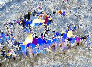 Stunning GOBI EYE AGATE thin section microscope slide Achat Dünnschliff - Picture 1 of 10
