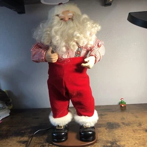 Vintage Jingle Bell Rock Santa Animated Dancing Musical 16" Tested & Works 1998 - Picture 1 of 20