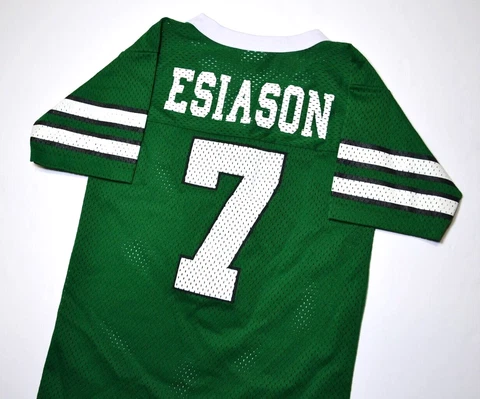VINTAGE 90s NEW YORK JETS BOOMER ESIASON #7 LOGO 7 JERSEY SZ.M YOUTH! THROWBACK Cover