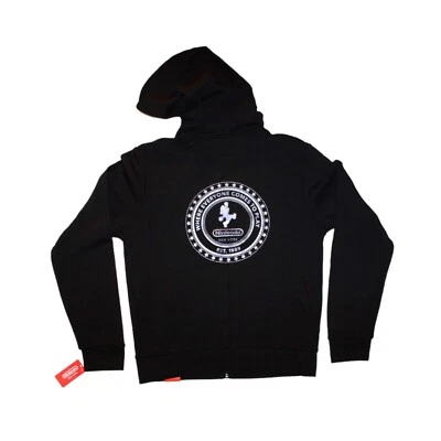 NUEVO CON ETIQUETAS Nintendo New York 1889 Mario Negro Sudadera con Capucha Talla XL Sudadera Manga Larga Foto 1 de 4