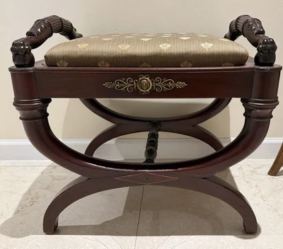 Banco Imperio Americano Raro con Ormolu Foto 1 de 4