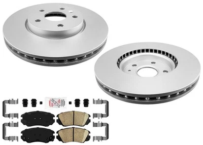 For Chevrolet Impala 2014 2016 2017 Front GEO Coated Disc Brake Rotors & Pads - Image 1 of 4