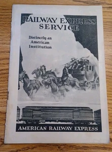 1920's American Railway Express Promotional Storybook Stagecoach Booklet - Picture 1 of 5