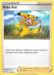 Poke Kid 173/202 SWSH01 Set Base Spada e Scudo Pokemon 005814 - Foto 1 di 2