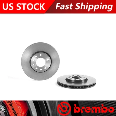 Fits 2008-2011 Saab 9-3 Front Coated Brake Rotors - Brembo Premium OE - Image 1 of 4