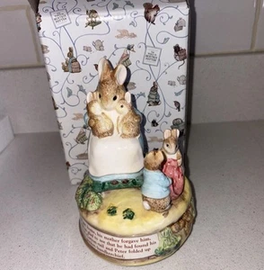 Beatrice Potter RARE Musical Collector EDITION Mrs Rabbit with Babies 1997 - Picture 1 of 12