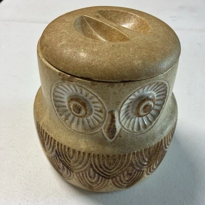Tarro de galletas vintage “Pottery Craft” búho MCM Mid-Century de colección hogar Foto 1 de 4