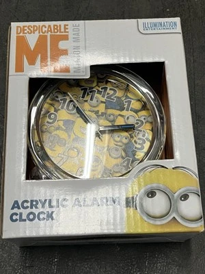 Despicable Me Minions Acrylic Alarm Clock Battery Operated - Image 1 of 4