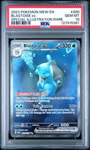 Blastoise ex 200/165 Sv: Scarlet & Violet 151 Holo PSA 10 - Picture 1 of 2