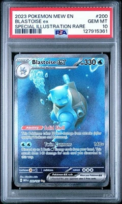 Blastoise ex 200/165 Sv: Scarlet & Violet 151 Holo PSA 10 - Image 1 of 2