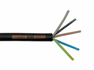 Tubo flessibile in gomma 5G2,5 mm² 5x2,5 TITANEX H07RN-F cavo alimentazione forte 50 m - Foto 1 di 1