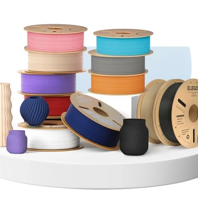 【Buy 5 Pay 3】ELEGOO PLA/PLA+/PETG/Silk/Matte/TPU 3D Printer Filament 1.75mm 1KG - Image 1 of 4