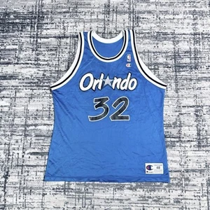 Vintage Champion Shaquille O’Neal Jersey Orlando Magic NBA Blue Men’s Size 48 - Picture 1 of 7