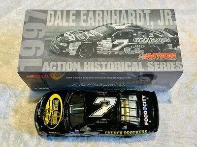 ¡¡¡COCHE NASCAR 1/24 FIRMADO 1997 CHURCH BROTHERS DALE WONHARDT JR!!!! Foto 1 de 4
