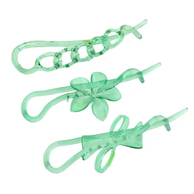 Parcelona French Large Twist N Clip Flower Bow Chain Hair Clip Barrettes - Image 1 of 4