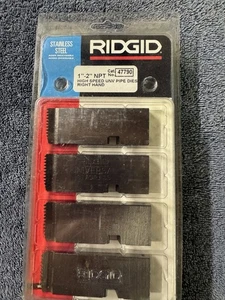 RIDGID 47790 1-2 in. NPT High-Speed Stainless Steel Pipe Die - Picture 1 of 1