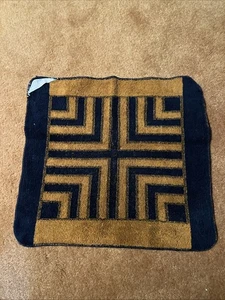 Vintage Single Waschlappen Yves Saint Laurent YSL Fieldcrest schwarz und braun - Bild 1 von 6