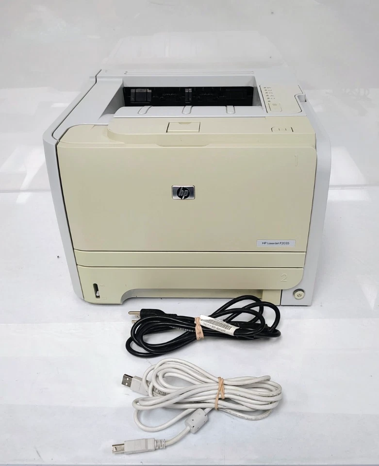 HP LaserJet P2035 Workgroup Monochrome Laser Printer 18,266 PP No Toner - Image 1 of 4