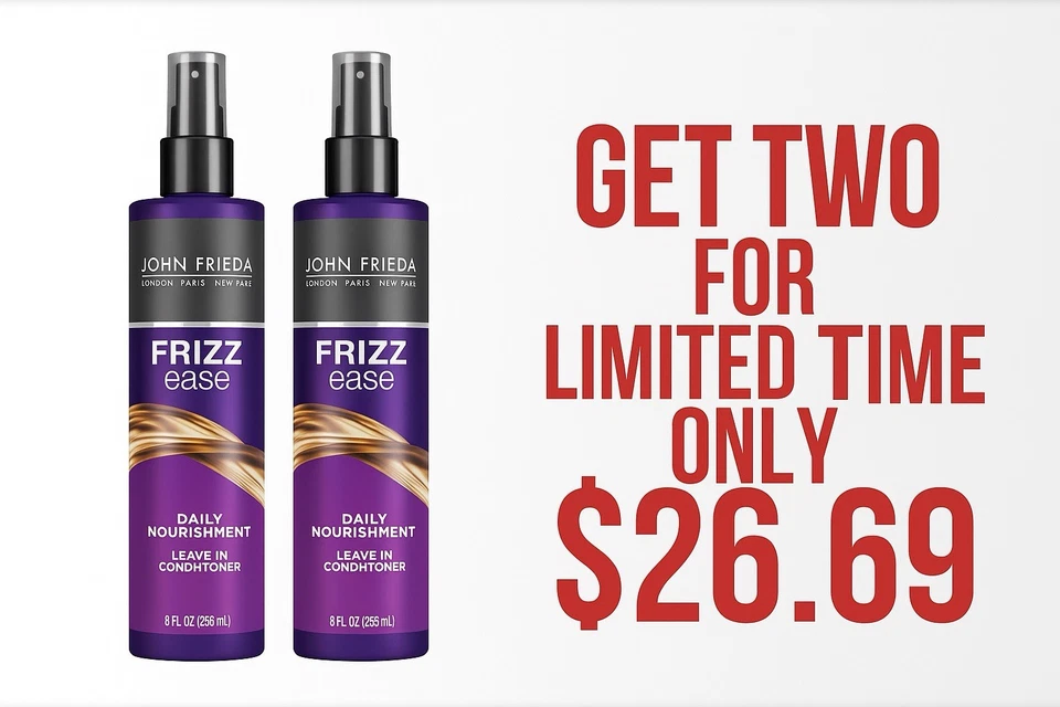 John Frieda Frizz Ease Daily Nourishment Conditioner 8 Ounce Leave-in for Hair