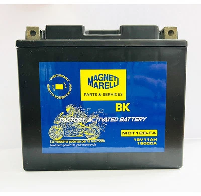 YT12B-BS BATTERY MAGNETS MARELLI GEL DUCATI Desmosedici RR 1000 2007 2008 - Image 1 of 4