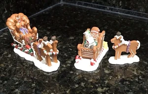 De colección Lemax Sugar N Spice Christmas Village Gingersleigh & Santa’s Sleighride - Imagen 1 de 17