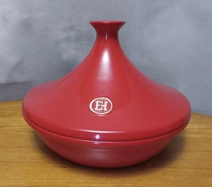 Emile Henry Moroccan Tagine Flame Cooking Vessel Ceramic Rust Red France 5626 - Picture 1 of 10