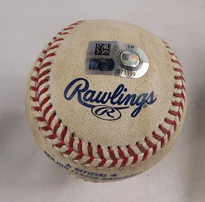 2023 White Sox at Pirates Game Used Baseball Wil Crowe Yasmani Grandal Ball 504 - Image 1 of 4