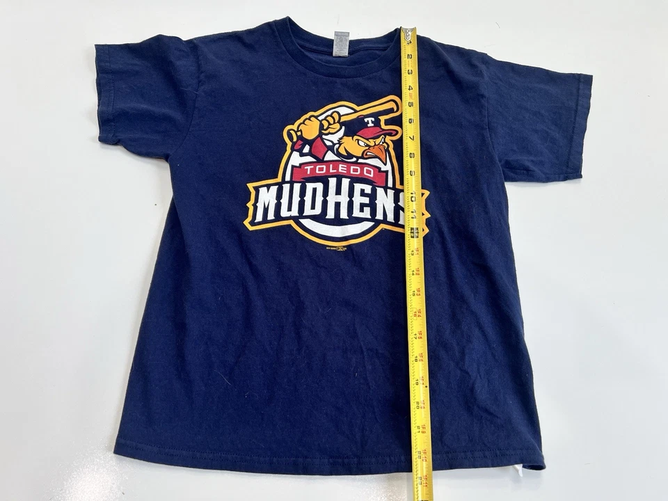 Camiseta de beisebol Toledo MUD HENS MLB Minor League Youth Maybe Sm azul VEJA FOTOS - Imagem 1 de 4
