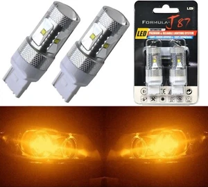 LED Light 30W 7440 Amber Orange Two Bulbs Rear Turn Signal Replace Lamp Fit - Picture 1 of 8