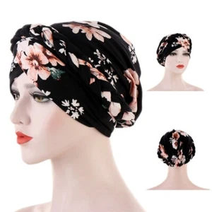 Muslim Women's Hijab Indian Turban Braid Hat Head Wrap Headwear Cancer Chemo Cap - Picture 1 of 29