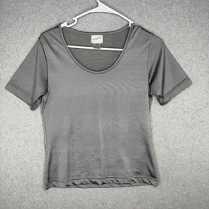 Jacqueline Ferrar Damen Kurzarm Grau Silber Shirt Größe Small - Bild 1 von 7
