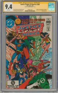 CGC SS 9.4 SIGNED JLA #200 George Perez Cover & Art Wonder Woman Batman Superman - Bild 1 von 2