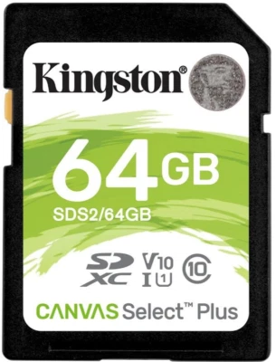 64 GB Kingston SD-Card Speicherkarte 100MB/s Canvas Select Plus - Bild 1 von 3