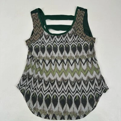 Женская легкая майка без рукавов с зеленым бисером Miss Me ПРЯЖКА размер S - Изображение 1 из 4