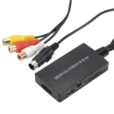 MARKENLOS S-Video zu HDMI Konverter AV zu HDMI Adapter RCA Konverter 720p@60Hz Für HDTV